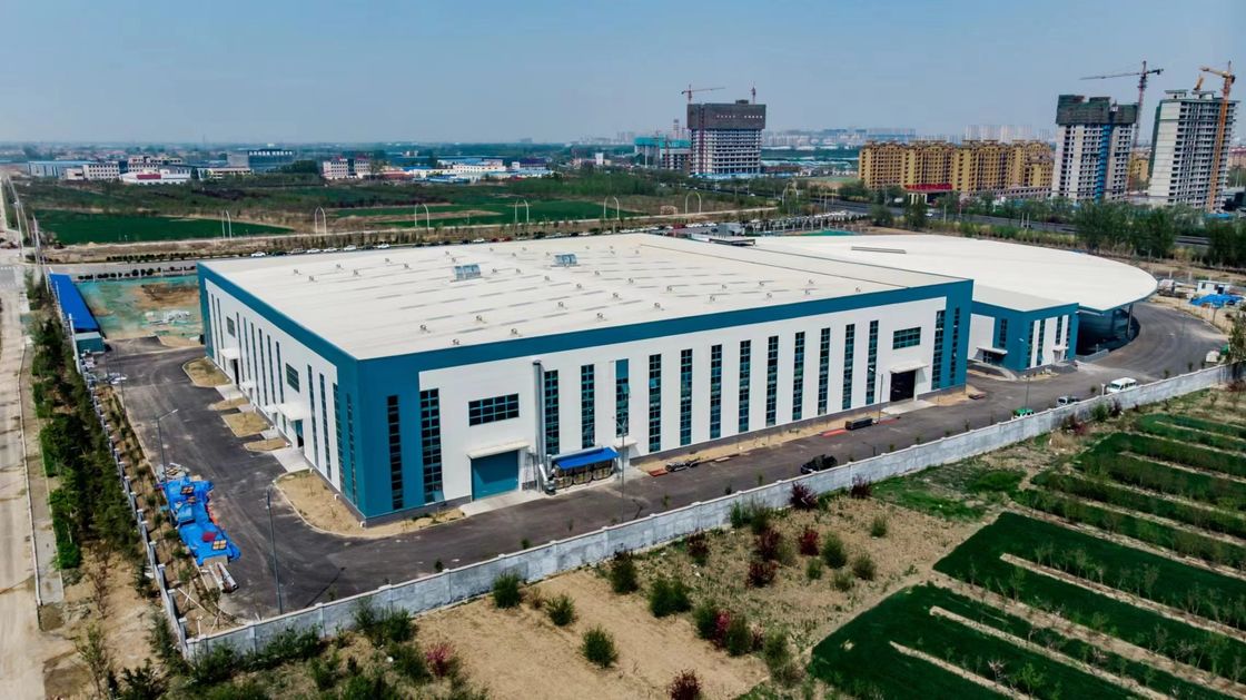 OEM Logistique pharmaceutique Bâtiments métalliques préfabriqués H section Portail cadre bâtiment Structure en acier