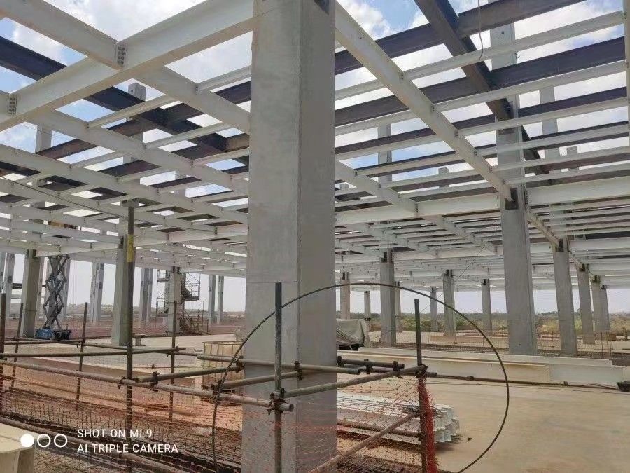 Grand parc logistique de la chaîne froide préfabriqué préfabriqué Structure en acier Station de stockage entrepôt pour la médecine des fruits