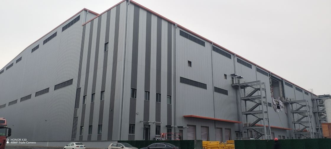 Grand parc logistique de la chaîne froide préfabriqué préfabriqué Structure en acier Station de stockage entrepôt pour la médecine des fruits